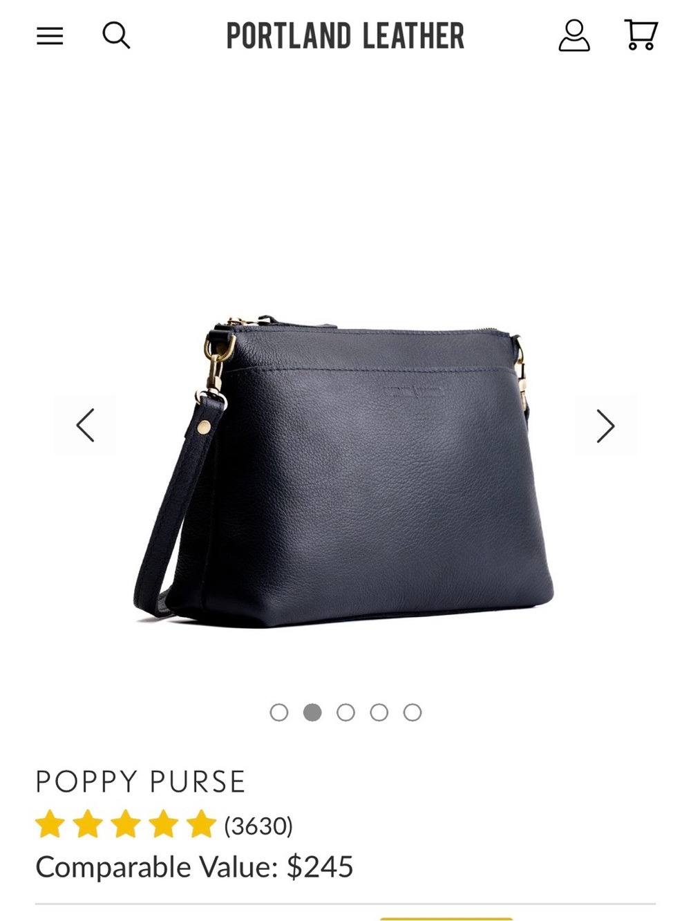 Portland Leather Crossbody - Picture 5 of 8